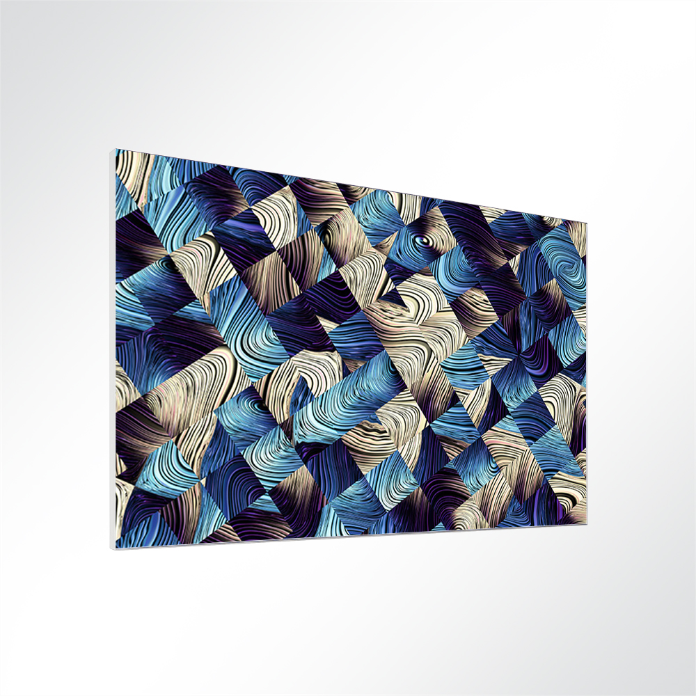 Artikelbild Absorberbild - Eine abstrakte blau weiße Grafik 50x50x5,5cm