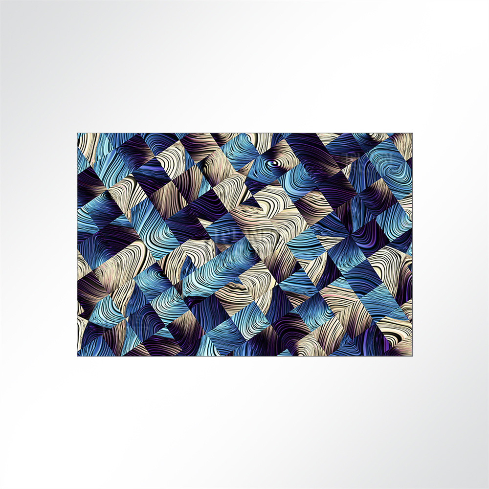 Artikelbild Absorberbild - Eine abstrakte blau weiße Grafik 50x50x5,5cm