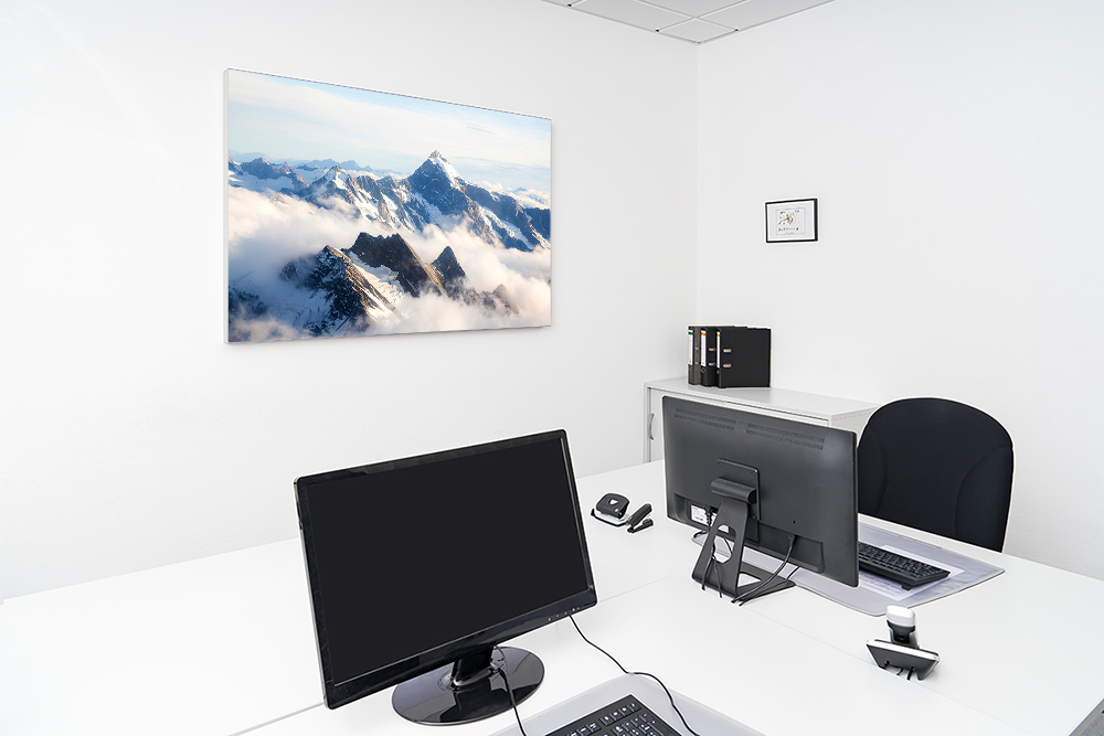 Artikelbild Absorberbild - Die Berge über den Wolken 50x50x5,5cm