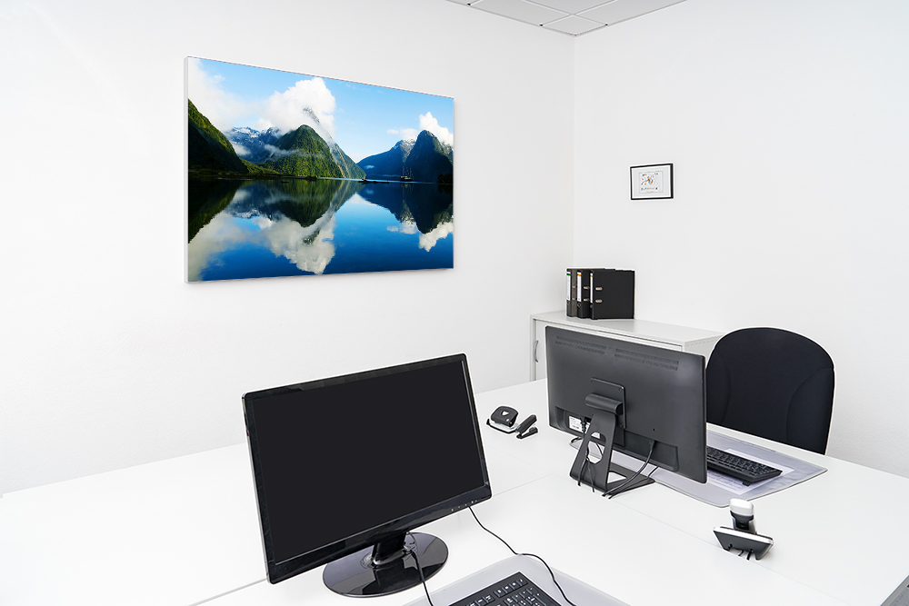 Artikelbild Absorberbild - Die Ruhe am Bergsee genießen 50x50x5,5cm