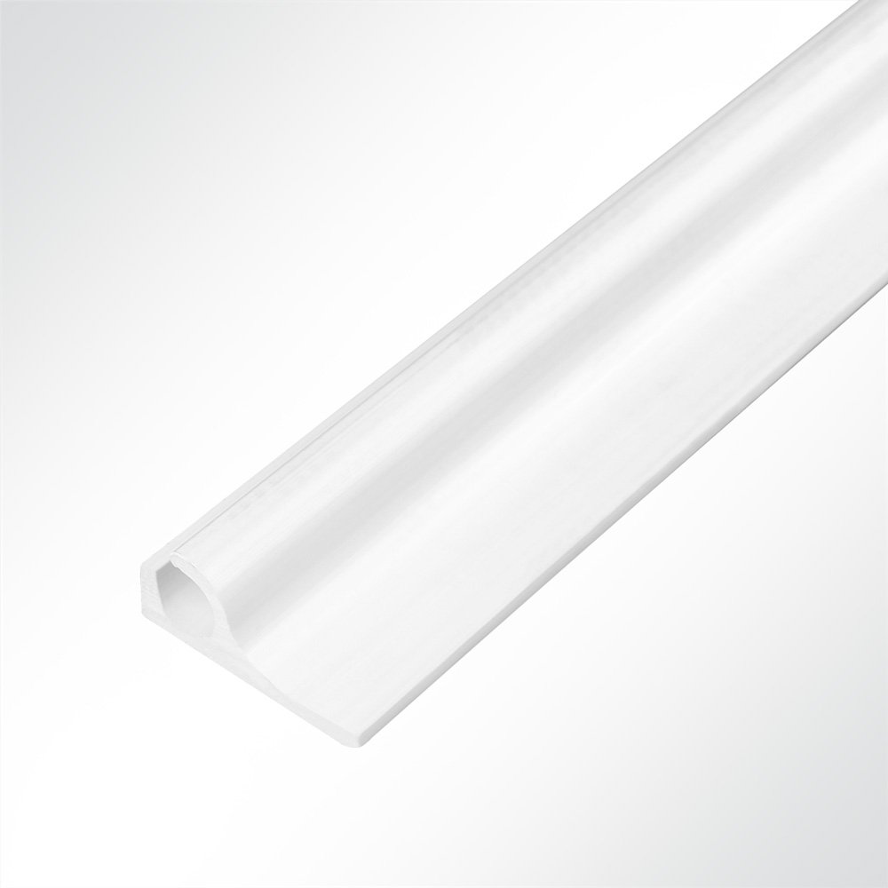 Artikelbild Kederschiene Kederleiste Kederprofil Kunststoff Weiß Länge 2m