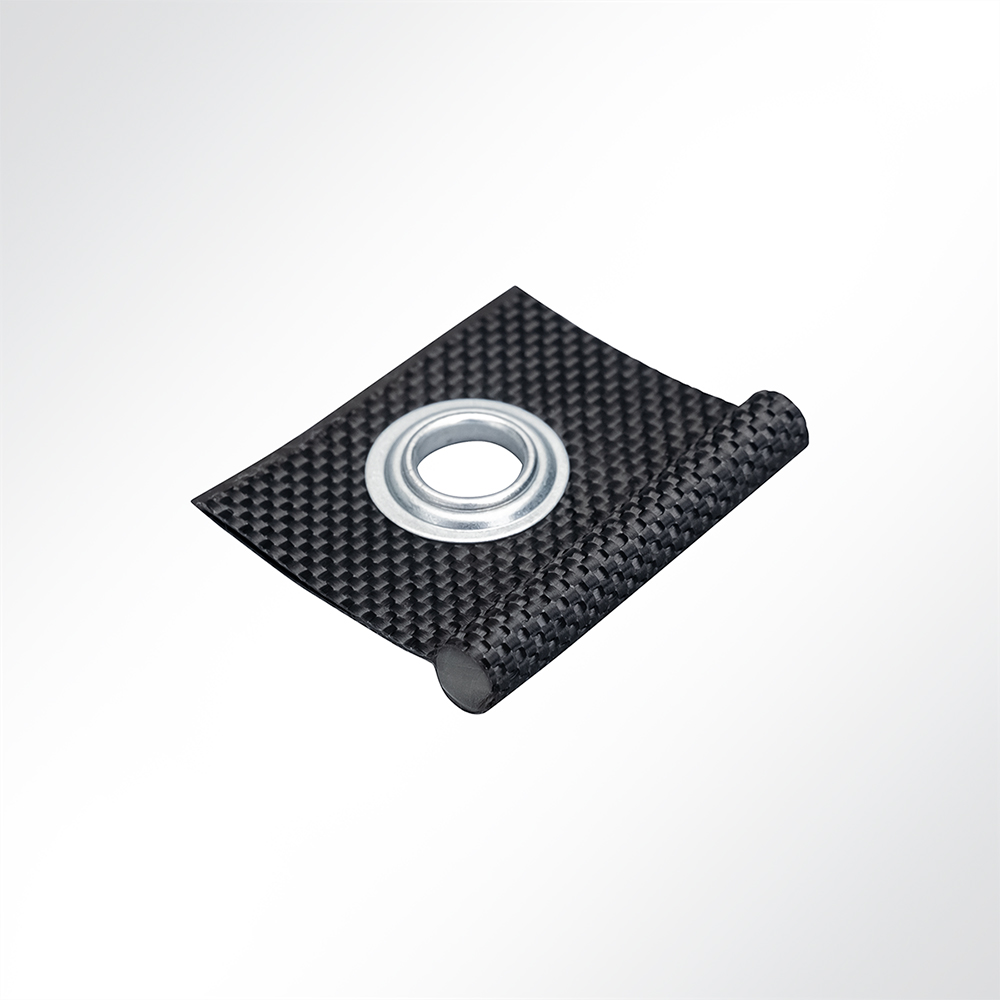 Artikelbild Kederöse 10mm mit Keder schwarz 7,5 mm zur Befestigung an Kederschiene