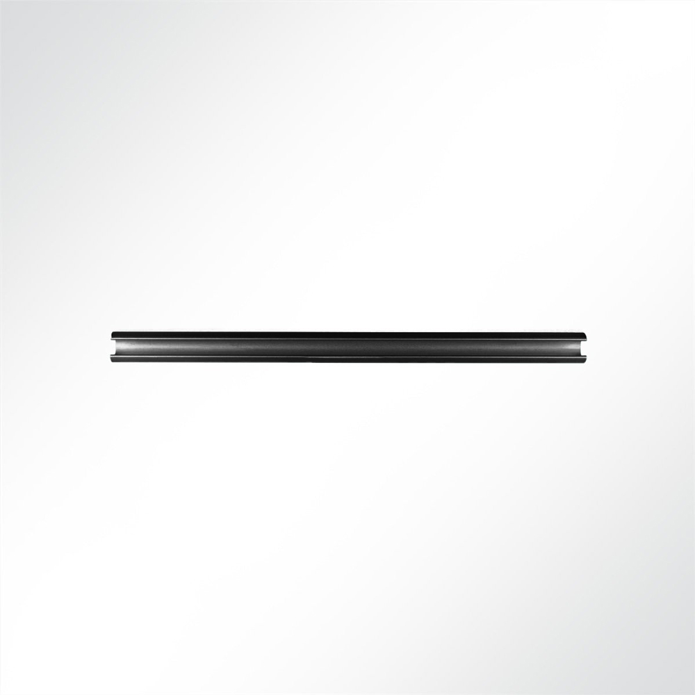 Artikelbild Kederschiene Kederleiste Aluminium C-Profil schwarz RAL 9005 für Keder 5-9mm Länge 1 Meter