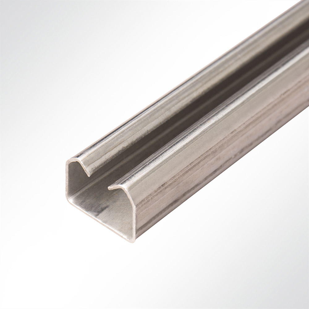 Artikelbild Lysel® Laufschiene Schiebetür Schiene Edelstahl Nirosta 25x19mm Länge 2m