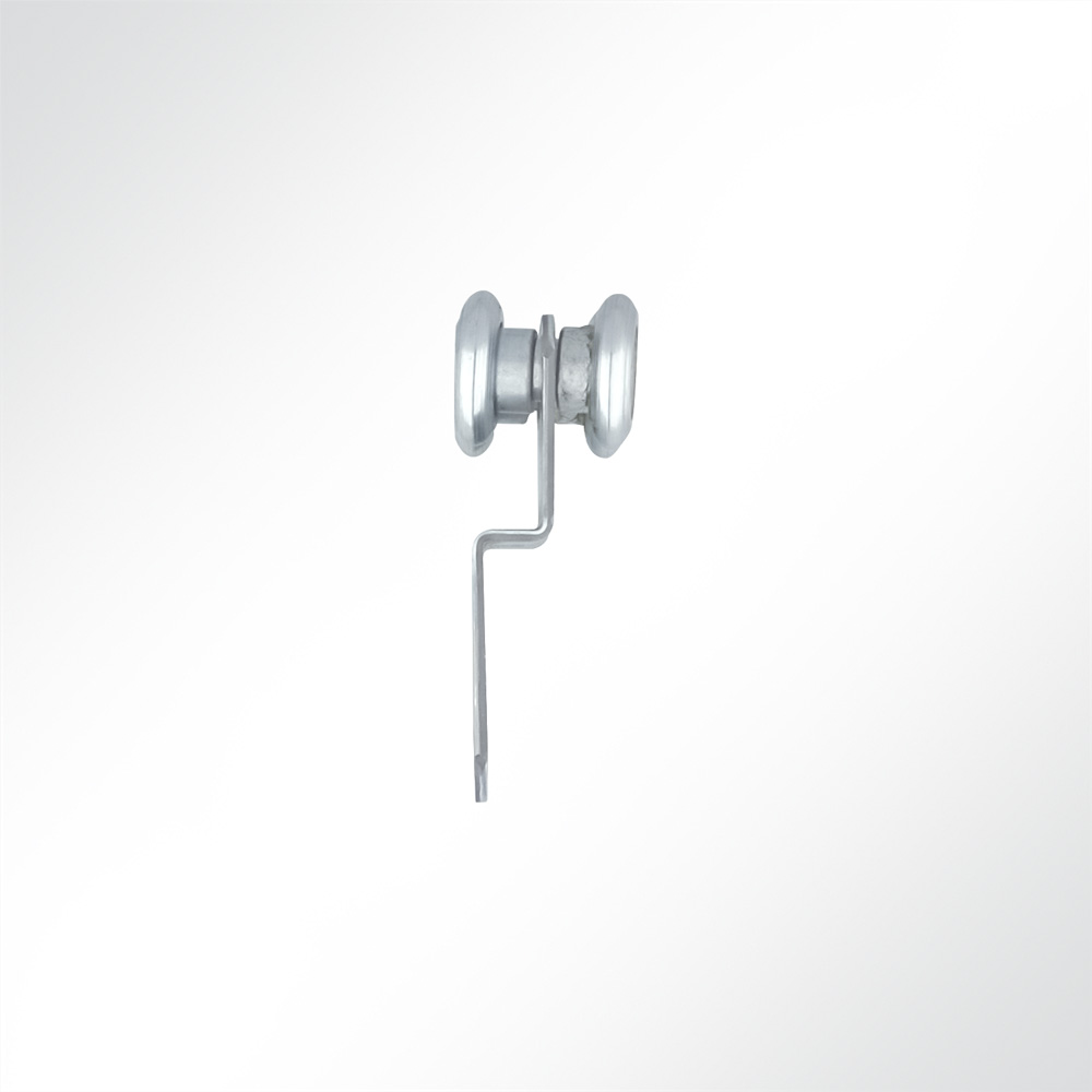 Artikelbild Rollenbock verzinkt mit versetzter Platte für Schiebetor, Tor Rollen Profil 35x30mm