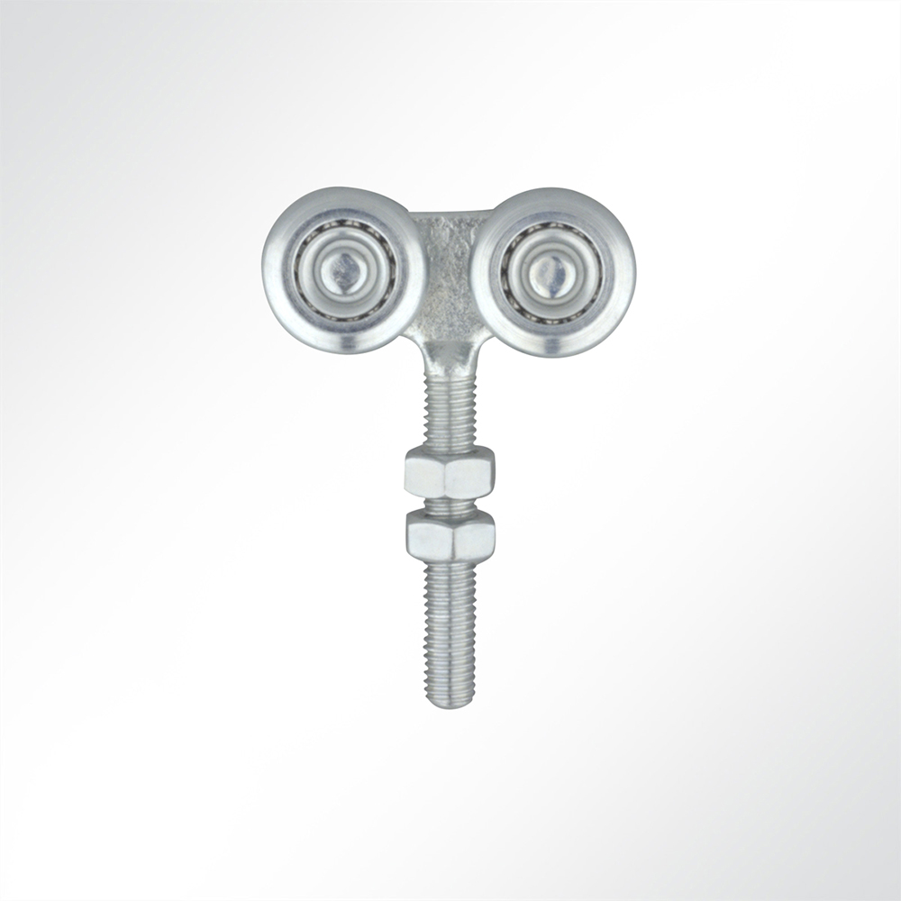 Artikelbild Laufrolle Vorhangrolle Führungsrolle 4-fach für Laufschiene 35x30mm M8