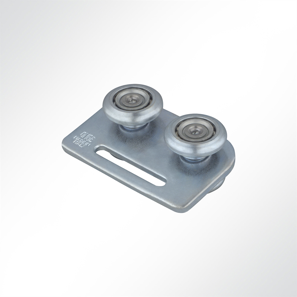 Artikelbild Laufrolle Vorhangrolle Führungsrolle verzinkt für Laufschiene 42x54mm