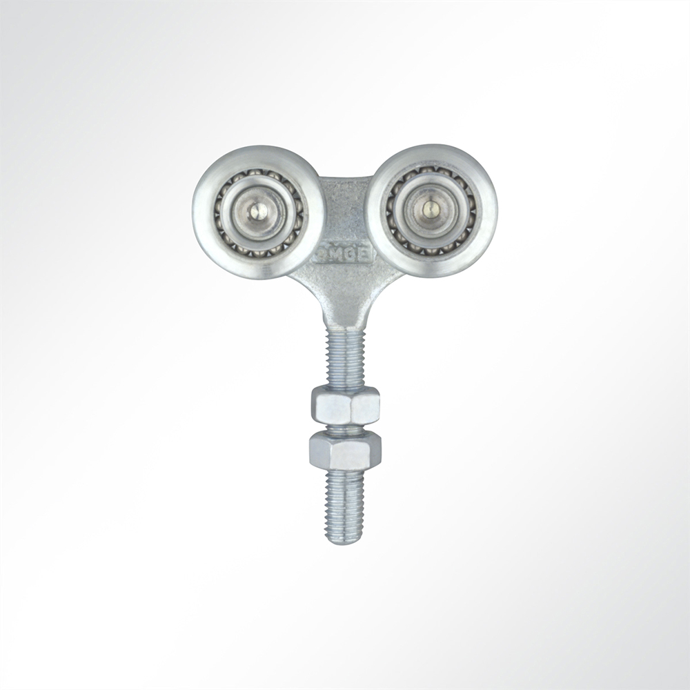 Artikelbild Laufrolle Vorhangrolle Führungsrolle 4-fach für Laufschiene 42x54mm