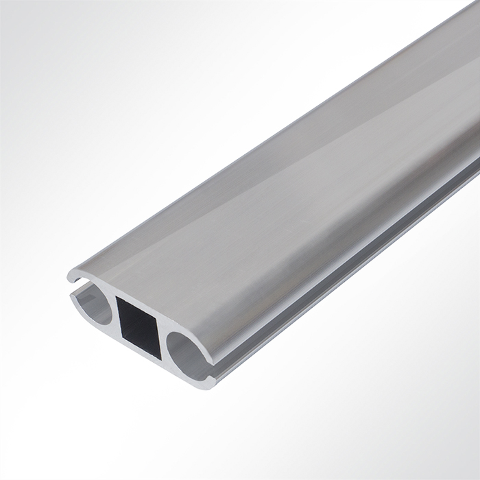 Doppelkederschiene Aluminium pressblank für 5,5 - 15,00mm Keder