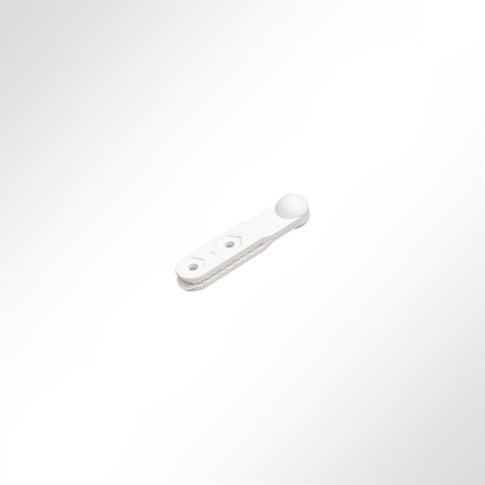 Kalottgleiter Schienengleiter Kunststoff weiß