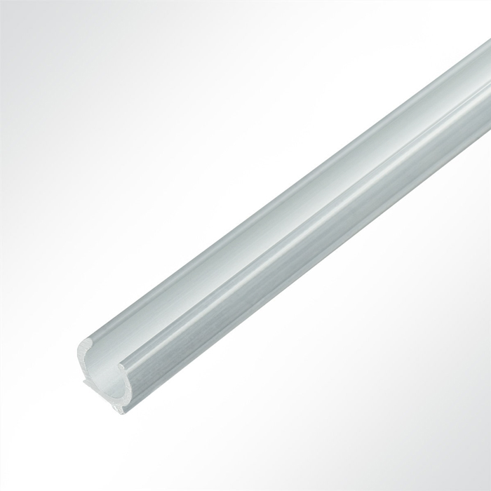 Kederschiene Kederleiste Aluminium C-Profil pressblank für Keder 5-9mm