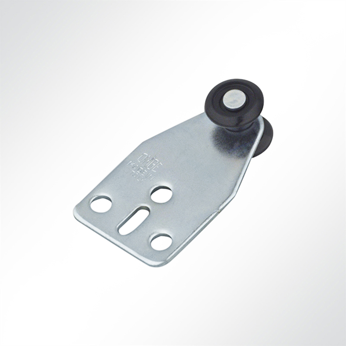 Verzinkte Doppelrolle mit Nylonrollen für Schiene 25x19mm