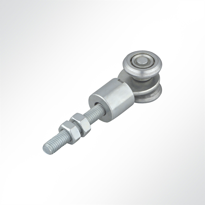 Doppelrolle verzinkt 360° drehbar für Laufschiene 35x30mm 35kg je Laufwerk