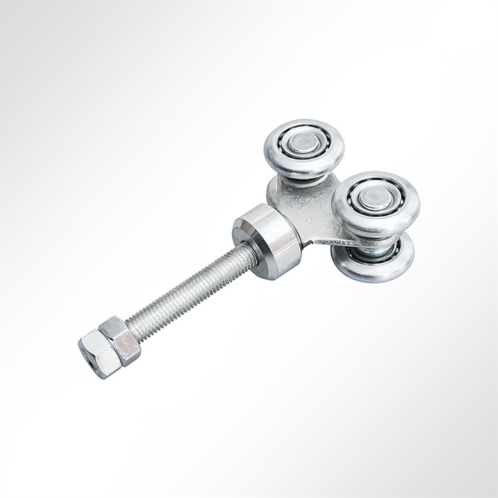 4-fach-Rollen verzinkt für Laufschiene 42x54mm 220kg je Laufwerk