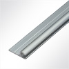 Vorschau Kederschiene 0° Kederleiste Aluminium eloxiert für Keder 4-5mm Länge 1m grau