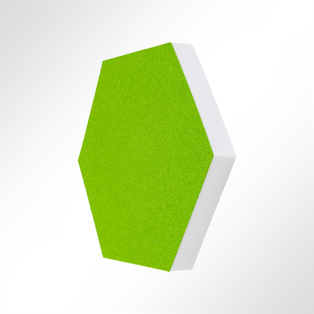 Artikelbild QP Schallabsorber Basotect® Hexagon-Set 12-teilig à 290mm Grau, Grün