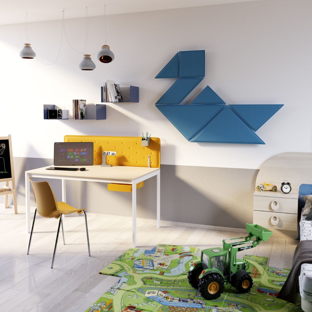 Artikelbild QP Tangram Akustikpaneele Akustikplatten ohne Montage-Kit Maigrün 0426