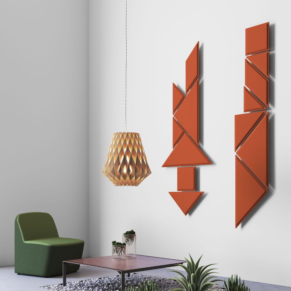 Artikelbild QP Tangram Akustikpaneele Akustikplatten ohne Montage-Kit Maigrün 0426