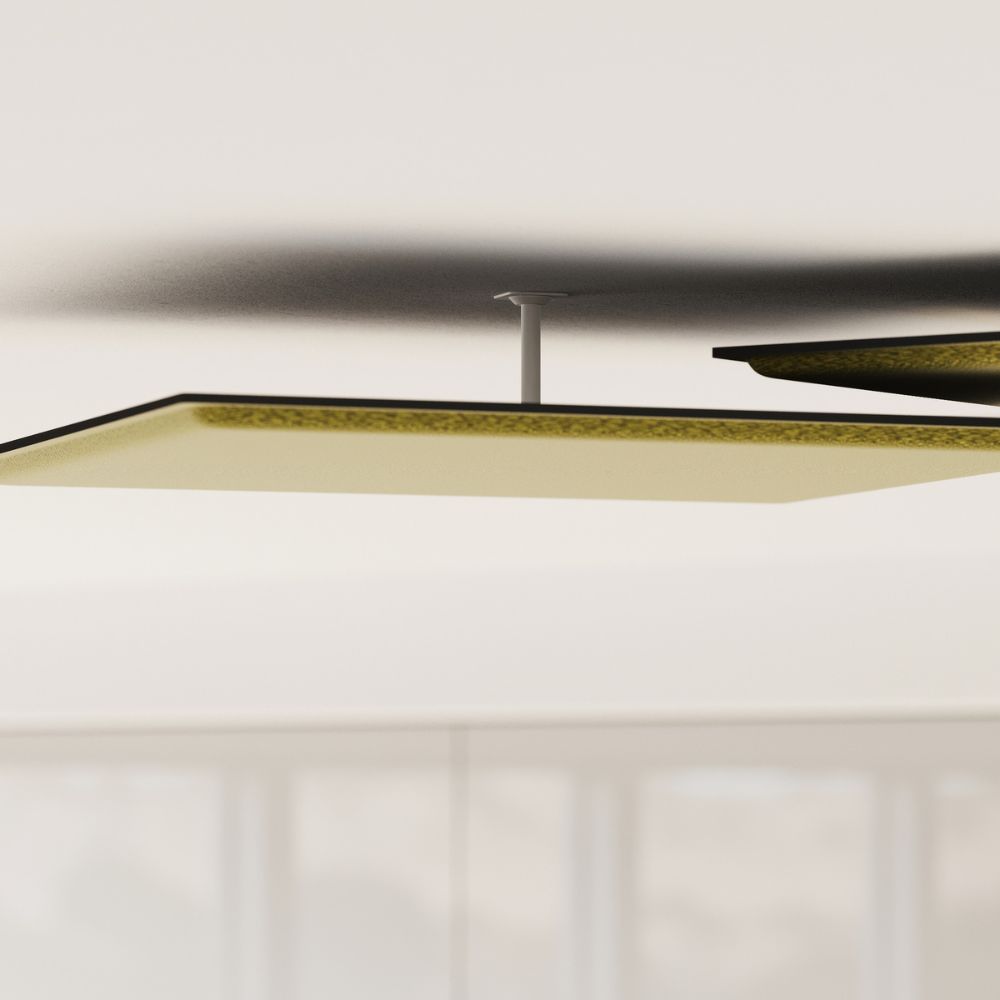 Artikelbild QP Square Akustikpaneele 59x59cm Maigrün 0426 Deckenplatte für Rasterdecken VE 4 Stück