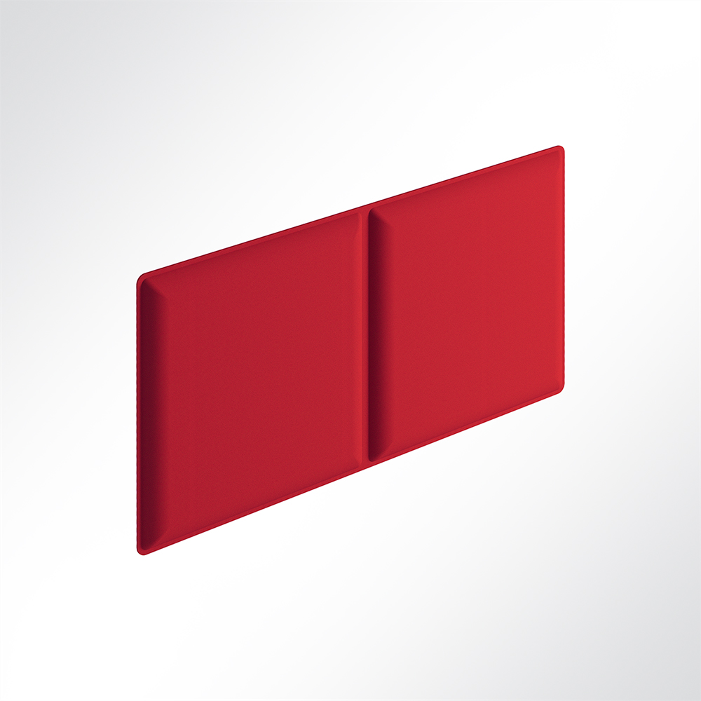 Artikelbild QP Square Akustikpaneele Akustikplatten Schallabsorber 59x118cm Rot 0231 VE 2 Stück
