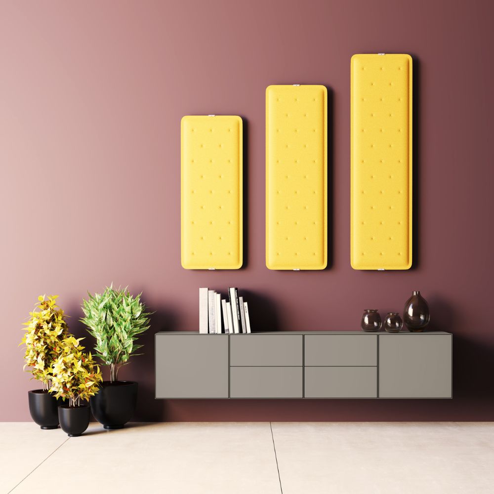 Artikelbild QP Flat Single Akustikpaneele Akustikplatten Schallabsorber 60x40cm Rot 0231