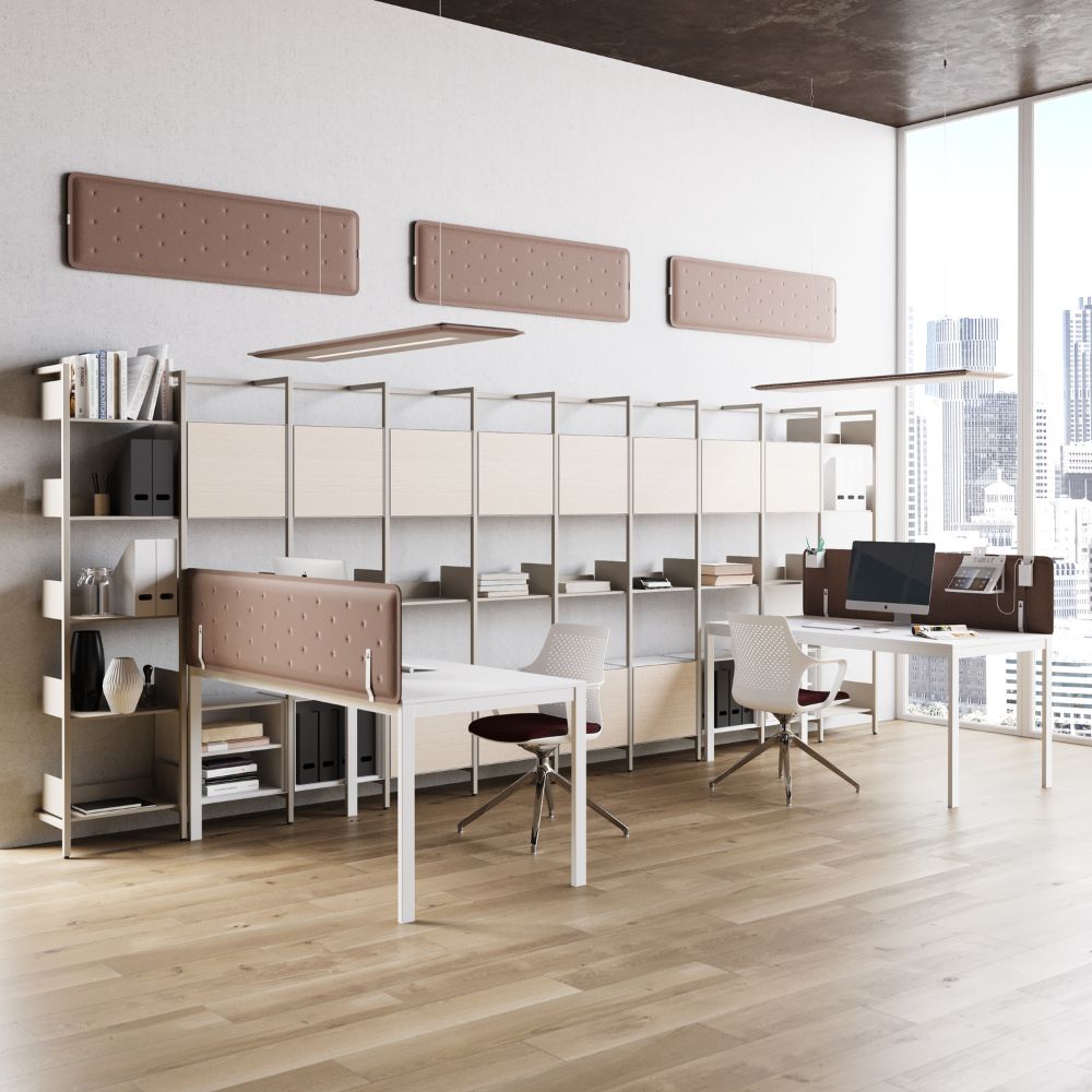 Artikelbild QP Flat Single Akustikpaneele Akustikplatten Schallabsorber 60x40cm Rot 0231