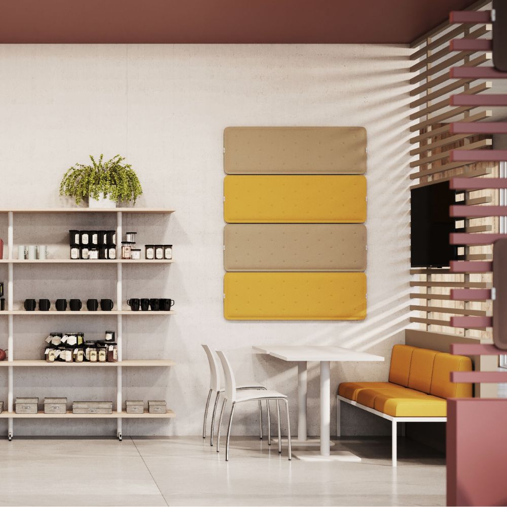 Artikelbild QP Flat Single Akustikpaneele Akustikplatten Schallabsorber 60x40cm Rot 0231