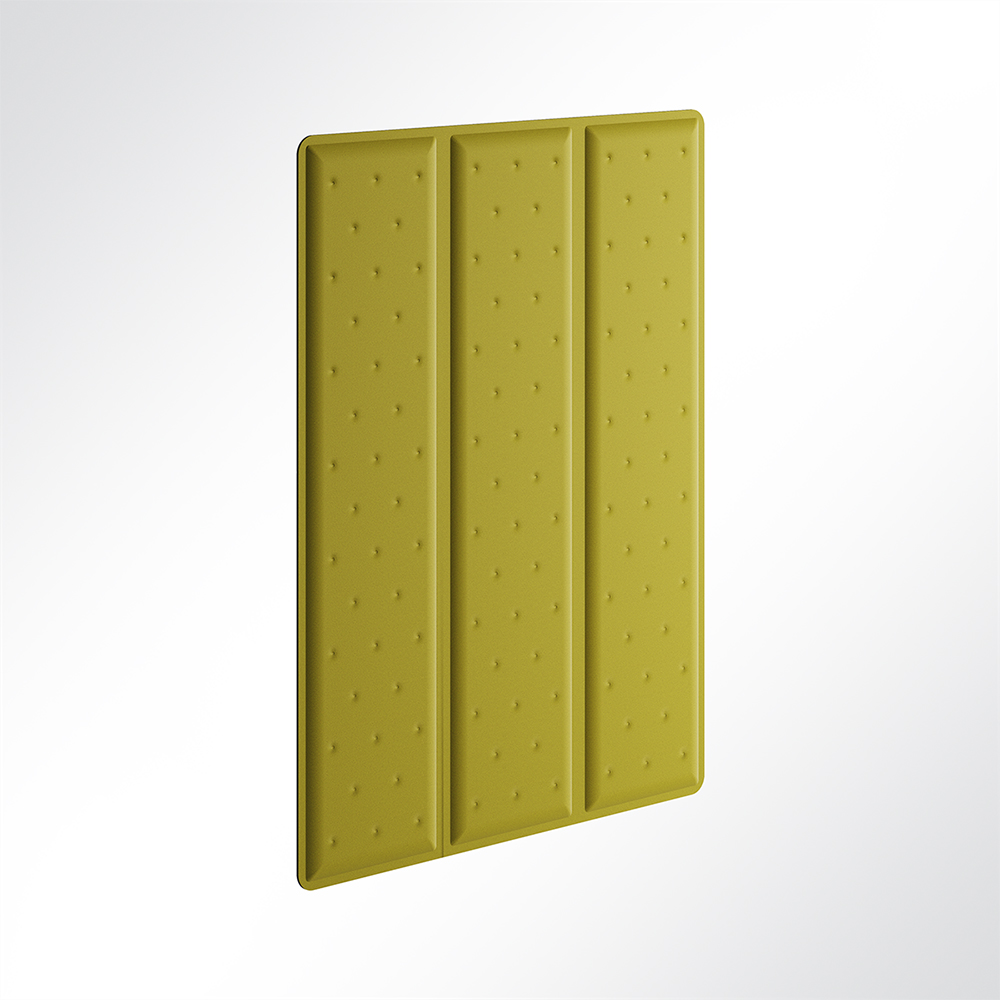 Artikelbild QP Flat Triple Akustikpaneele Akustikplatten Schallabsorber 60x120cm Maigrün 0426