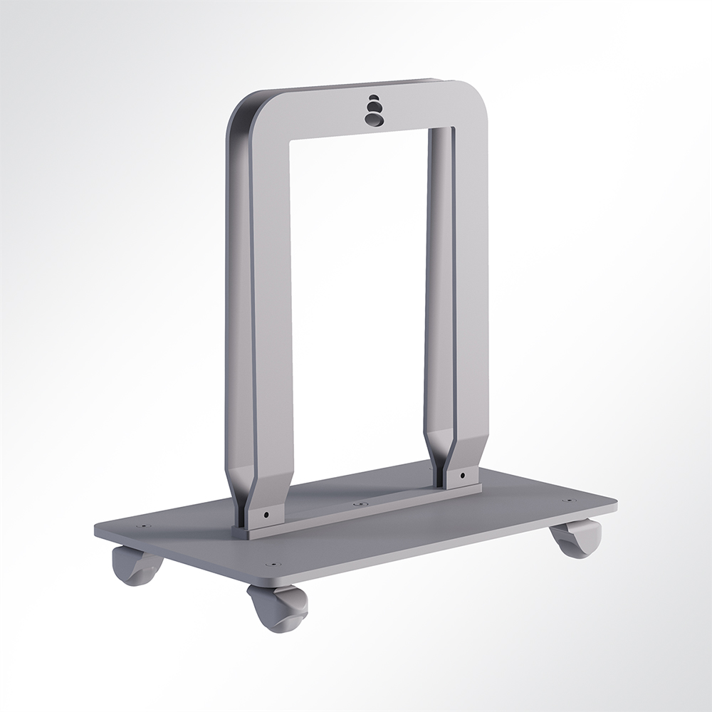 Artikelbild QP Akustikpaneele-Halterung für Single Paneel mit Rollen Grau 7035