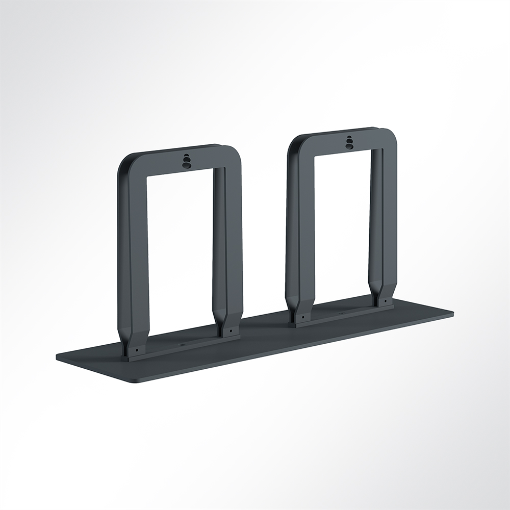 Artikelbild QP Akustikpaneele-Halterung für Double Paneel ohne Rollen Schwarz 7016