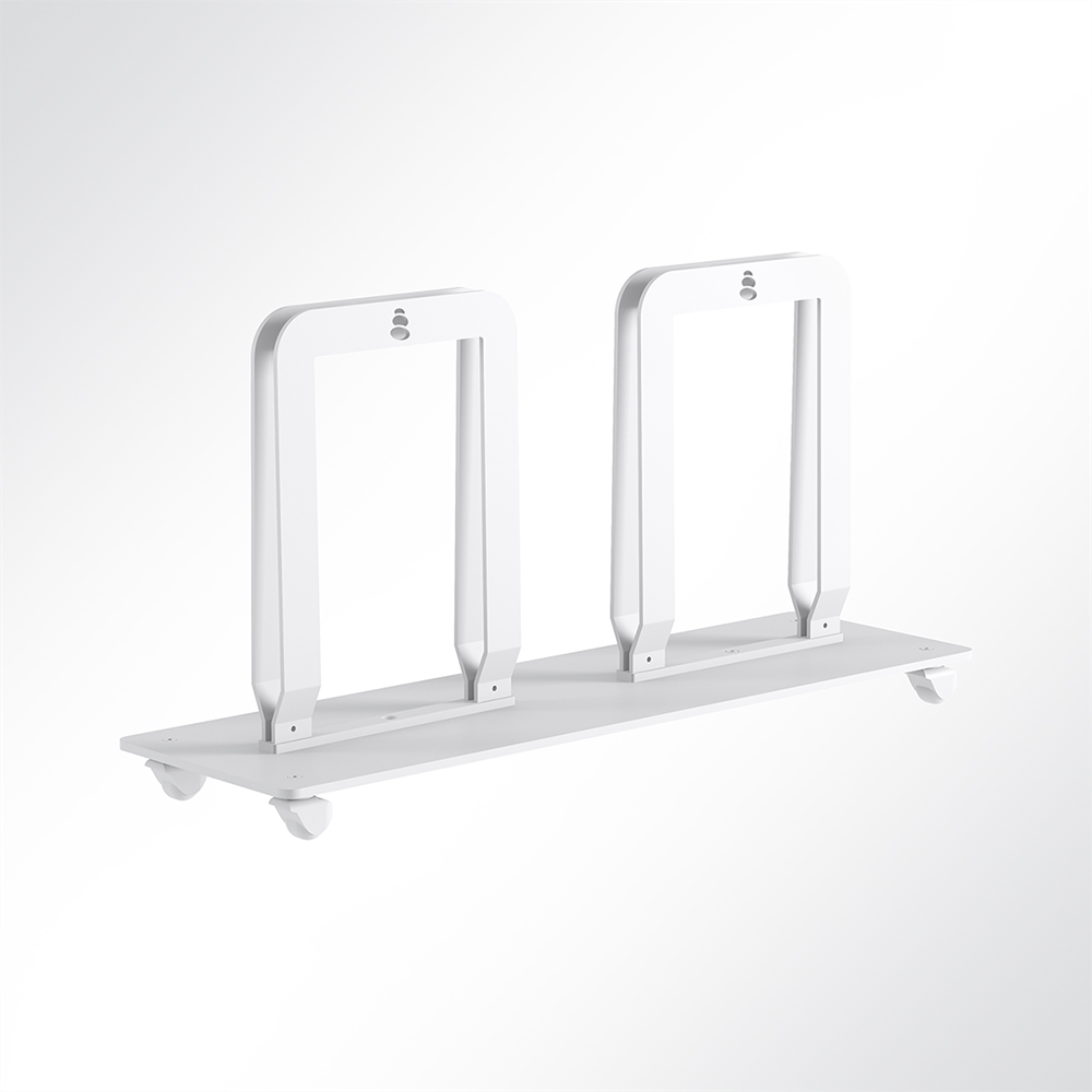 Artikelbild QP Akustikpaneele-Halterung für Double Paneel mit Rollen Weiß 9003