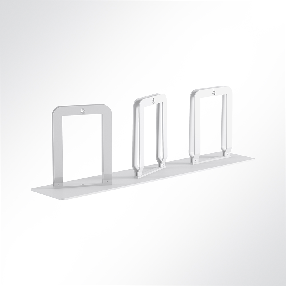 Artikelbild QP Akustikpaneele-Halterung für Triple Paneel ohne Rollen Weiß 9003