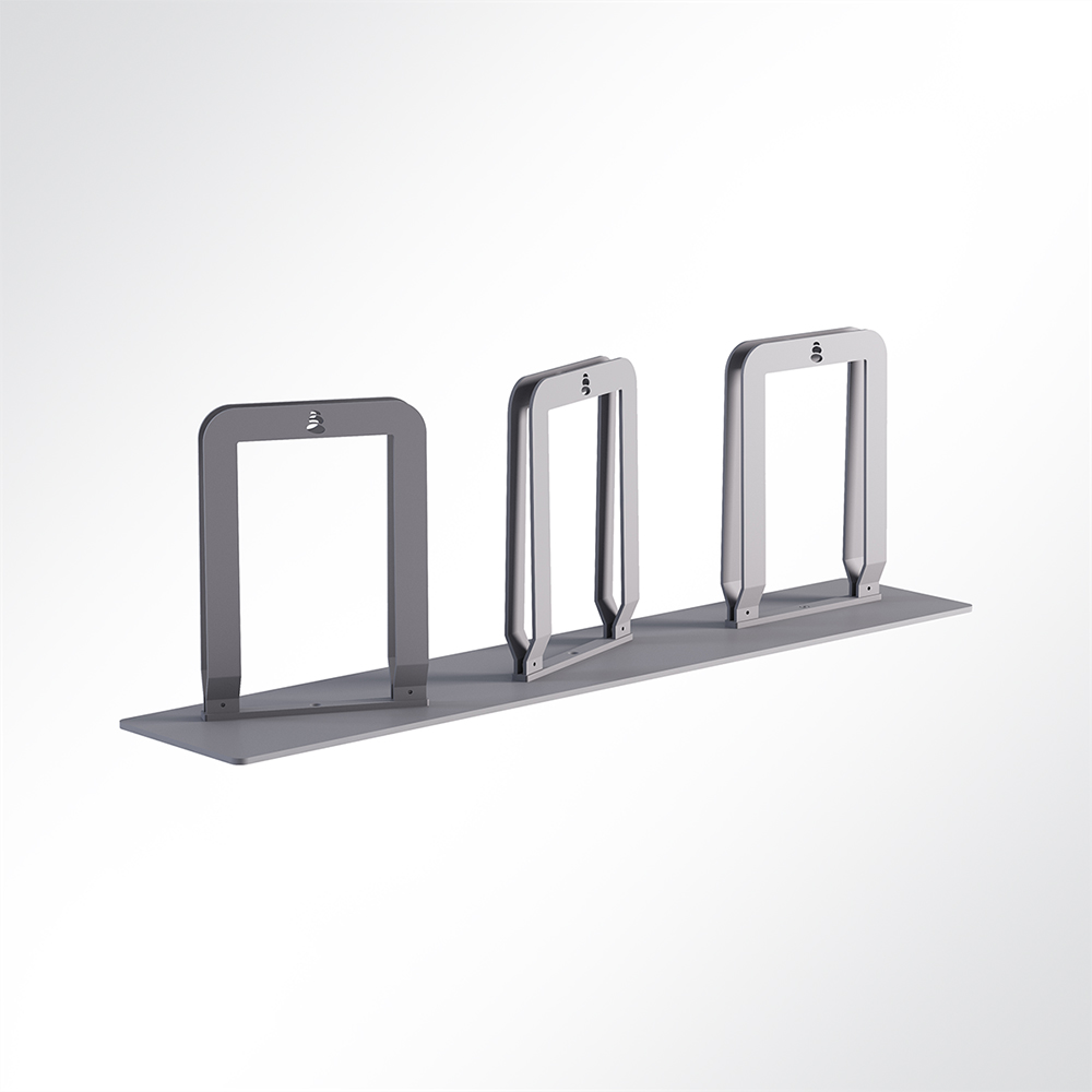 Artikelbild QP Akustikpaneele-Halterung für Triple Paneel ohne Rollen Grau 7035