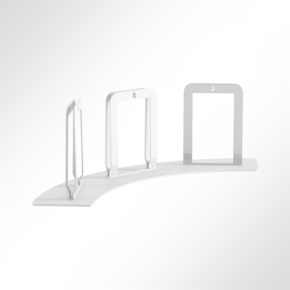 Artikelbild QP Akustikpaneele-Halterung rund für Triple Paneel ohne Rollen Weiß 9003