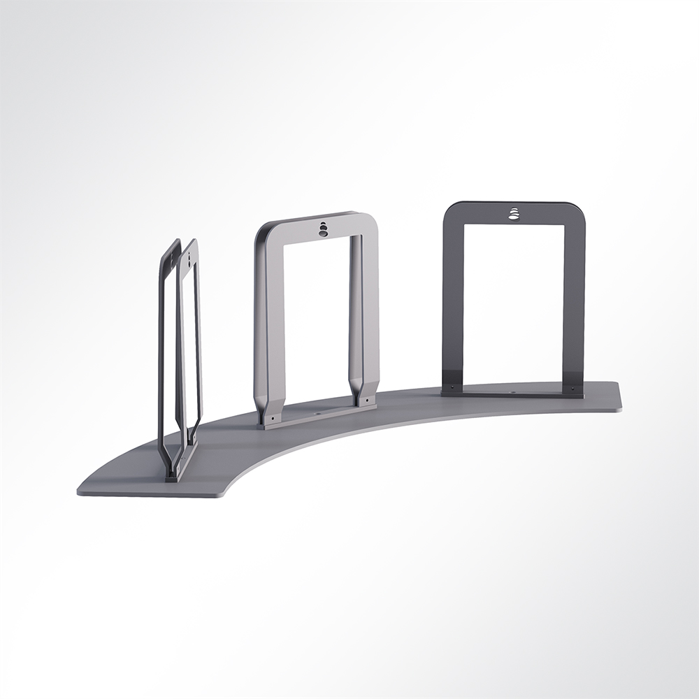 Artikelbild QP Akustikpaneele-Halterung rund für Triple Paneel ohne Rollen Grau 7035