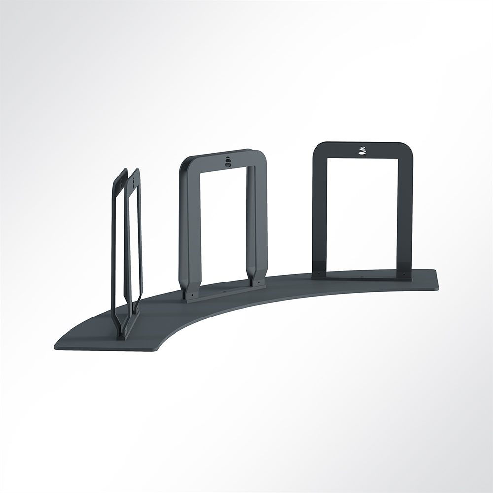 Artikelbild QP Akustikpaneele-Halterung rund für Triple Paneel ohne Rollen Schwarz 7016