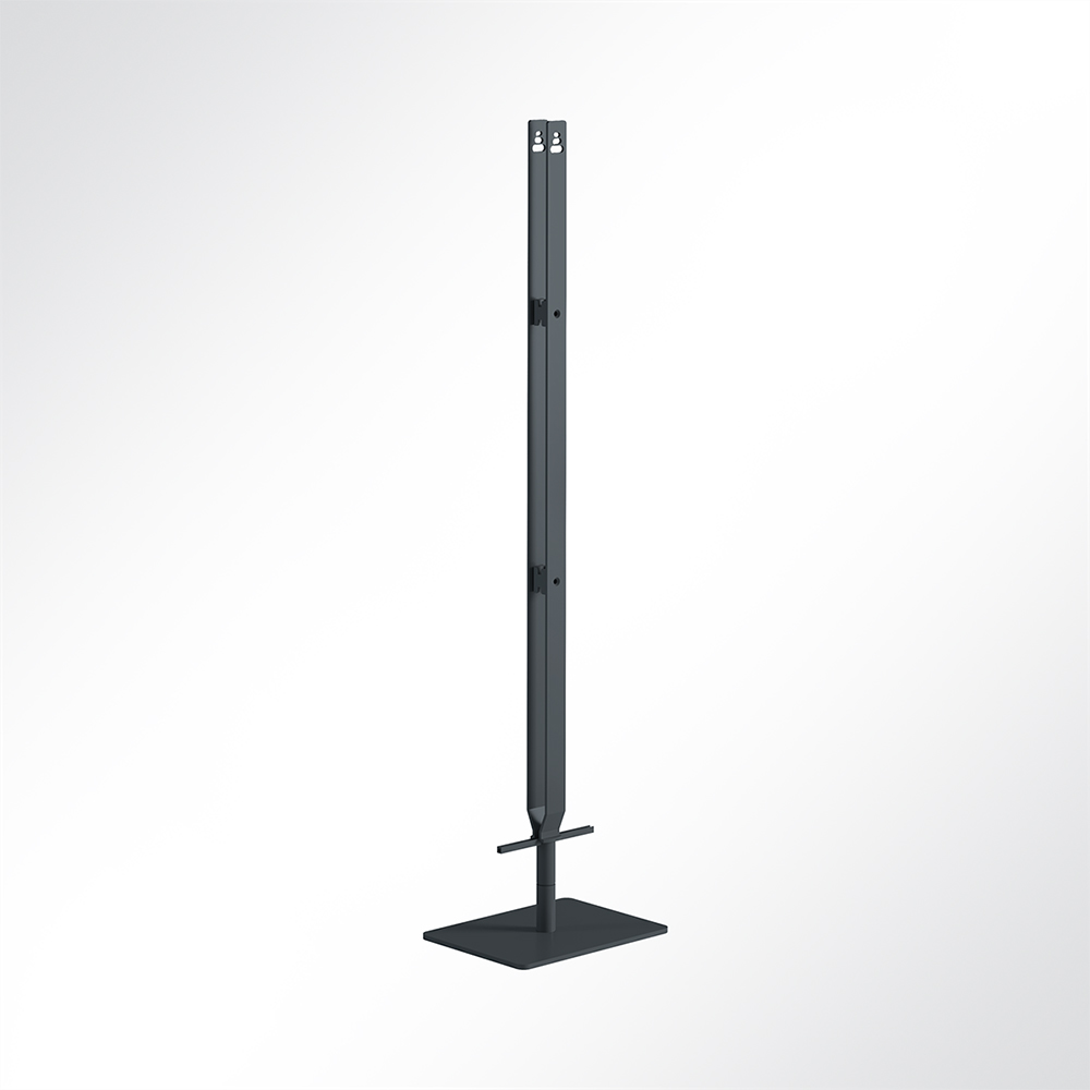 Artikelbild QP Akustikpaneele-Ständer für 3 Single Paneele horizontal ohne Rollen Schwarz 7016