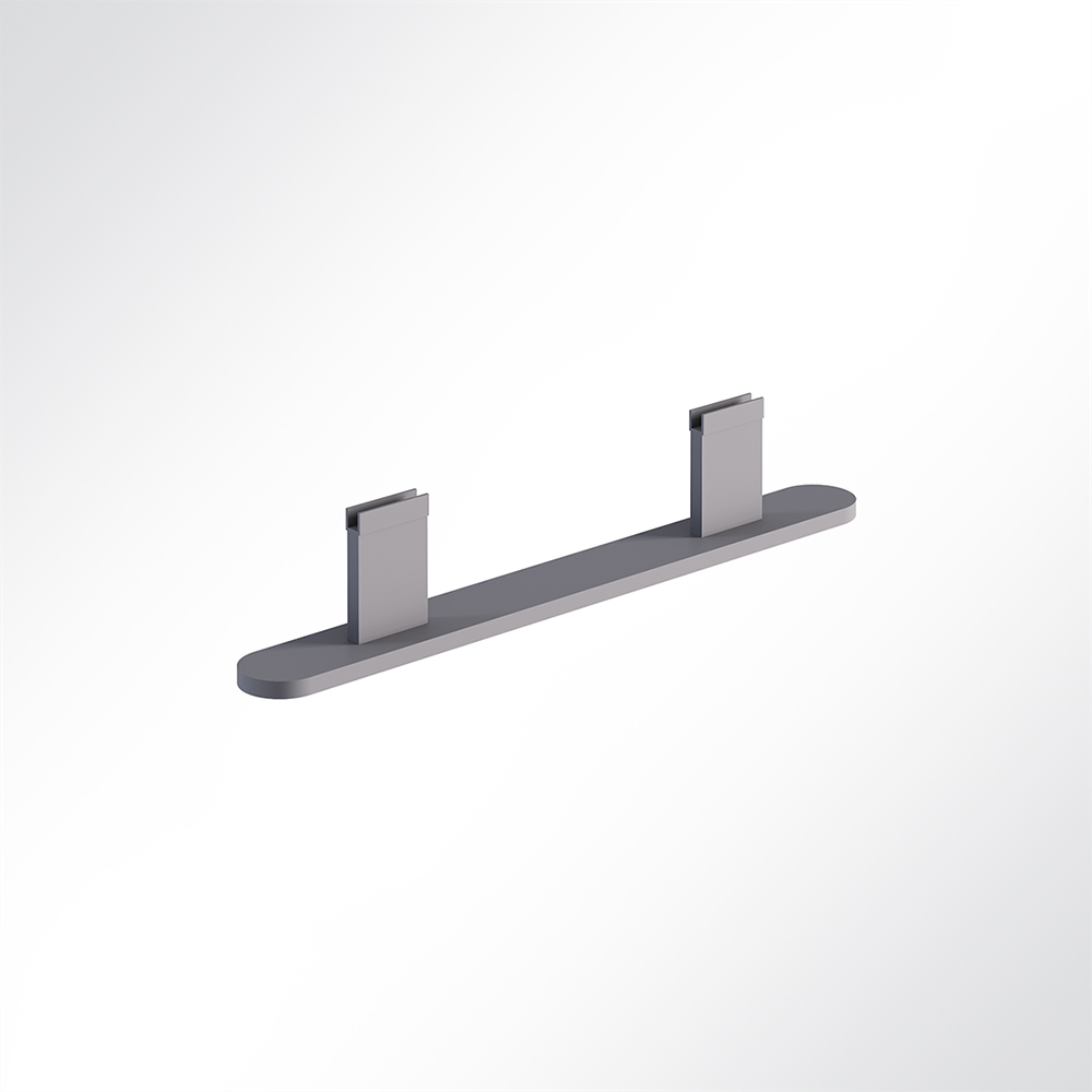 Artikelbild QP Akustikpaneele Booth-Mode Fuß-Verbinder von 2 Paneelen Grau 7035