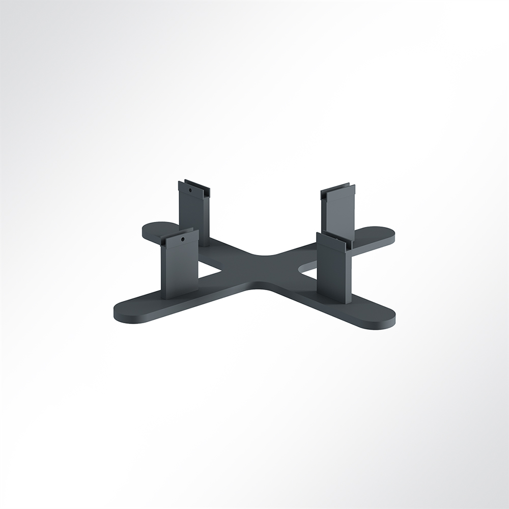 Artikelbild QP Akustikpaneele Booth-Mode Fuß-Verbinder von 4 Paneelen Schwarz 7016