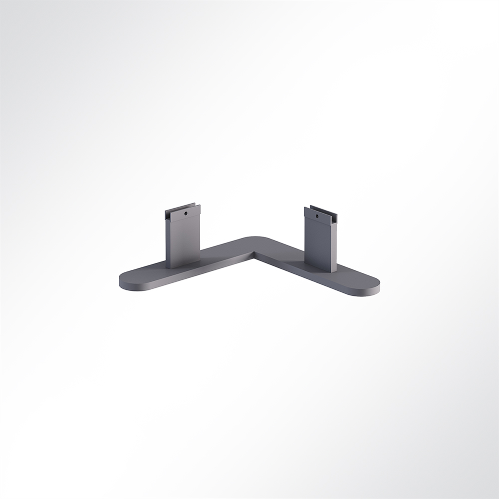 Artikelbild QP Akustikpaneele Booth-Mode Fuß-Verbinder von 2 Paneelen 90° Grau 7035