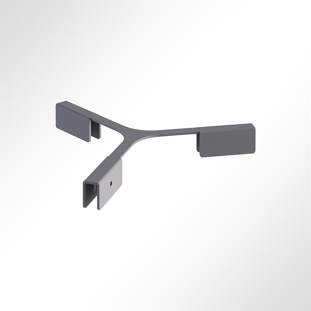 Artikelbild QP Akustikpaneele Booth-Mode Kopf-Verbinder von 3 Paneelen 120° Grau 7035