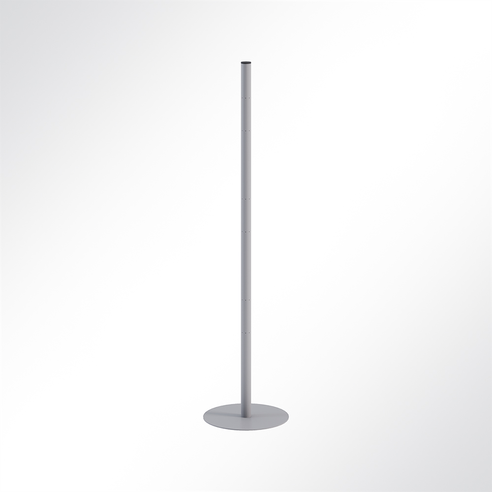 Artikelbild QP Akustikpaneele Pole-Mode Stange Ø4cm Höhe 140cm Fuß Ø34cm Grau 7035