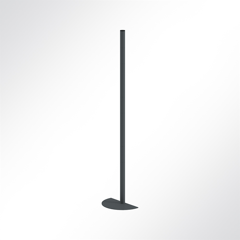 Artikelbild QP Akustikpaneele Pole-Mode Stange Ø4cm Höhe 140cm 1/2 Fuß Ø34cm Schwarz 7016