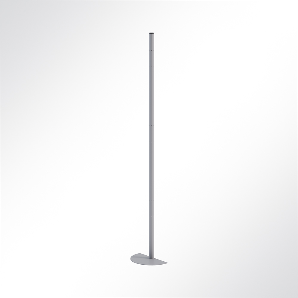 Artikelbild QP Akustikpaneele Pole-Mode Stange Ø4cm Höhe 180cm 1/2 Fuß Ø34cm Grau 7035