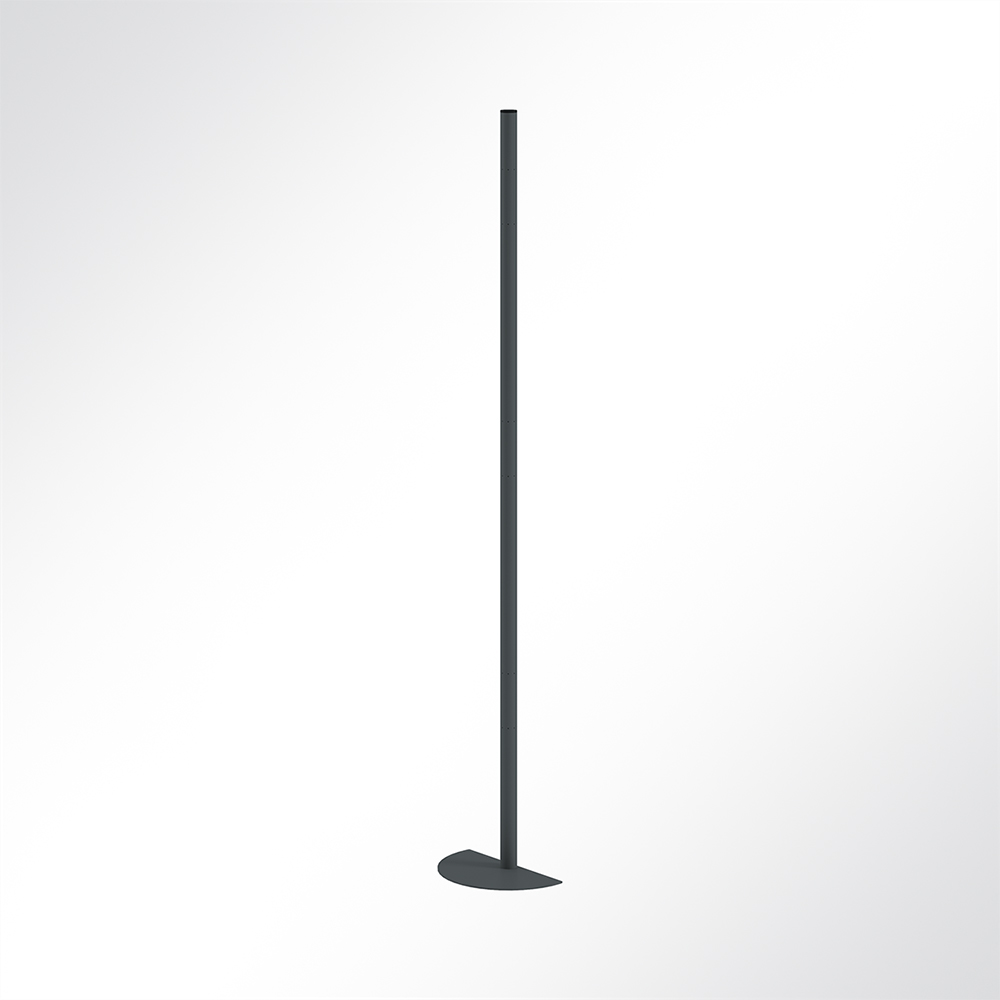 Artikelbild QP Akustikpaneele Pole-Mode Stange Ø4cm Höhe 180cm 1/2 Fuß Ø34cm Schwarz 7016
