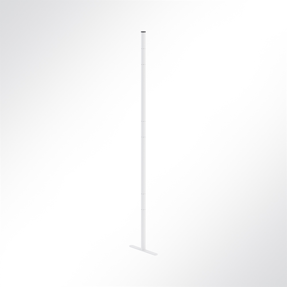 Artikelbild QP Akustikpaneele Pole-Mode Stange Ø4cm Höhe 180cm Fuß L: 34cm Weiß 9003