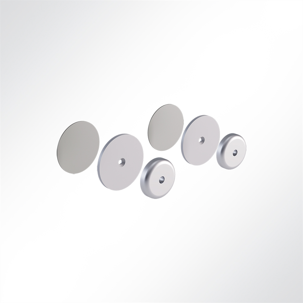 Artikelbild QP Akustikpaneele Wall & Ceiling Support 2 Magnete Ø36mm für Glas und Wand Grau 7035