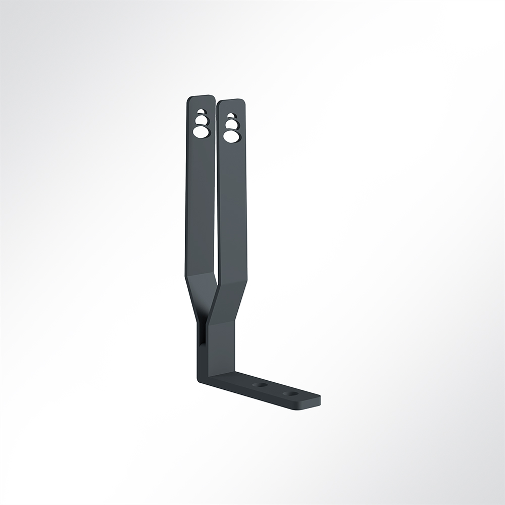 Artikelbild QP Akustikpaneele Desking 2er Set Paneel-Ständer für Schreibtisch-Front Schwarz 7016