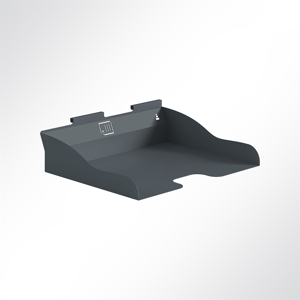 Artikelbild QP Akustikpaneele Desking A4 Papier-Ablage Schwarz 7016