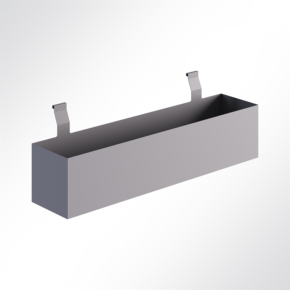 Artikelbild QP Akustikpaneele Desking Blumenbeet-Halter Grau 7035